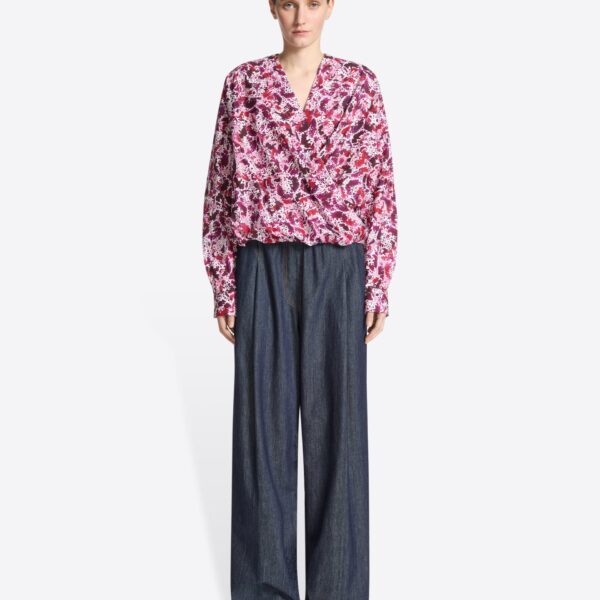 with Chopped Orchid Petal all-over print.