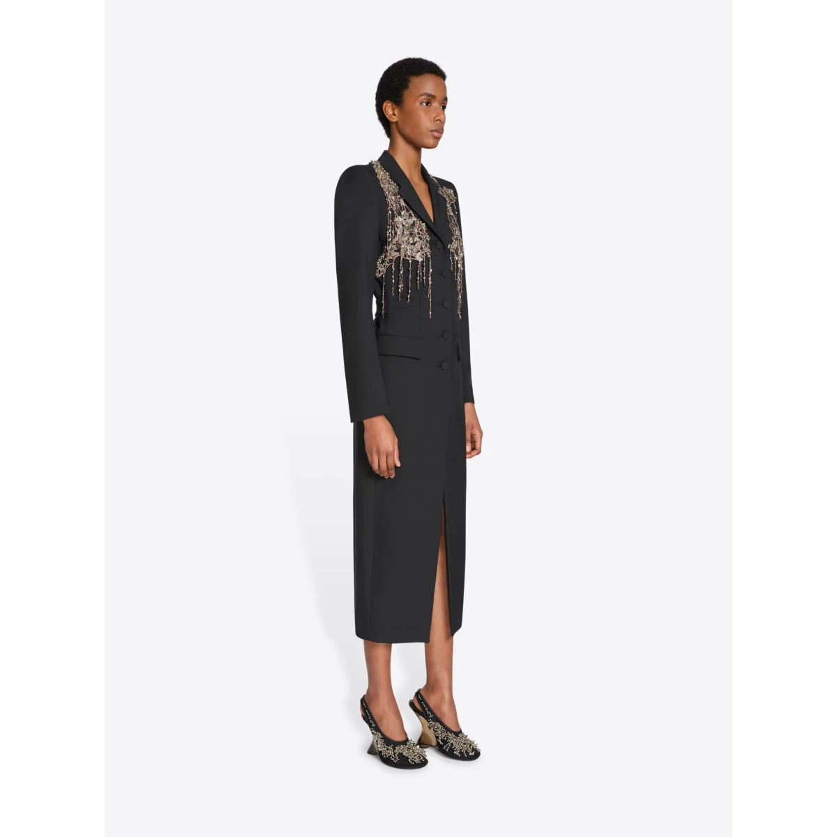 Embellished wool coat - Image 3