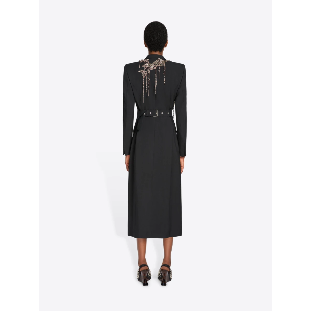 Embellished wool coat - Image 4