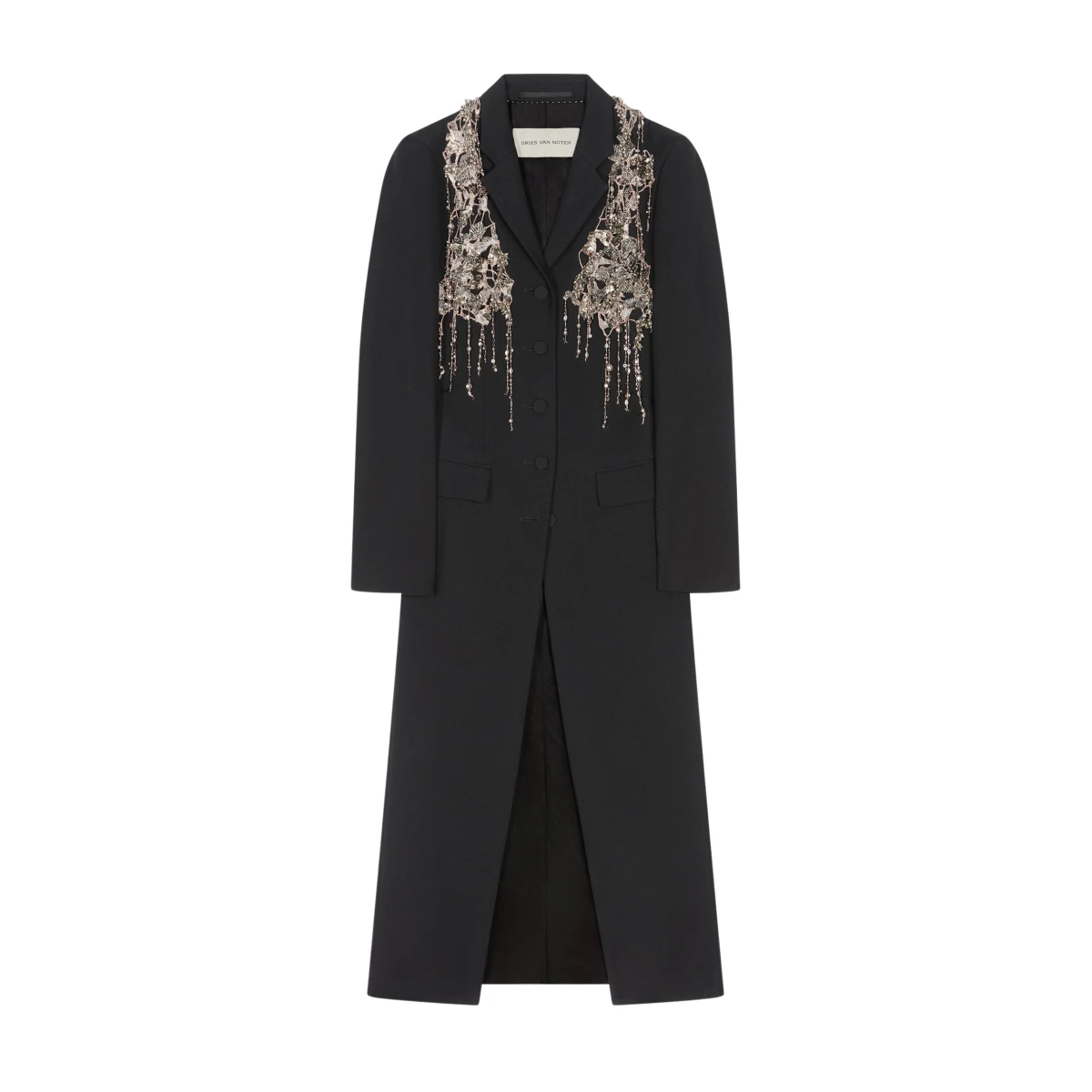 Embellished wool coat - Image 1