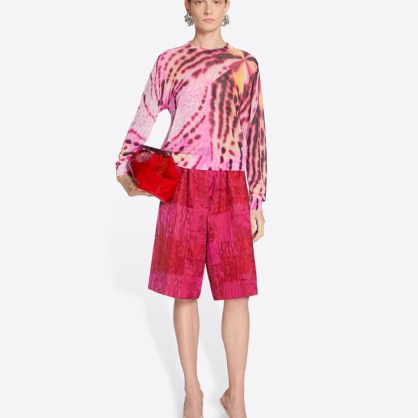 with placed Leopard Orchid print.
