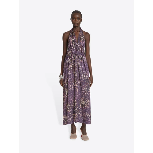 Dries Van Noten Jacquard halter dress, view 2