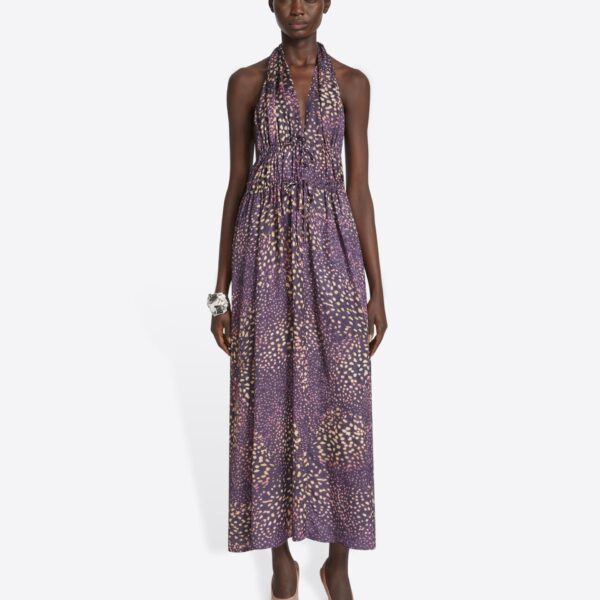 with Orchid Spots all-over print.