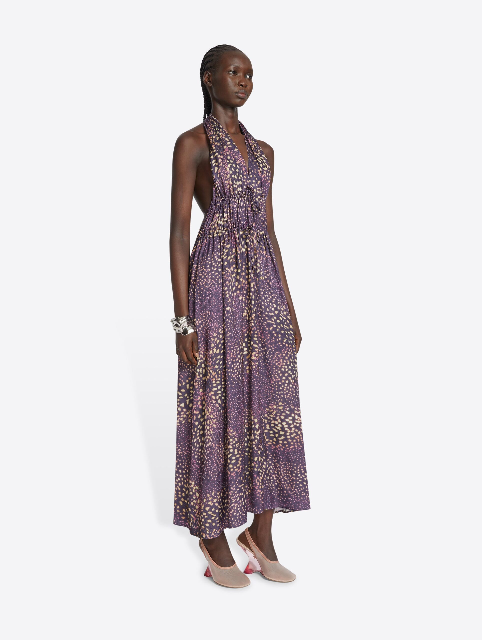 Jacquard dress alyzee white | Coveti