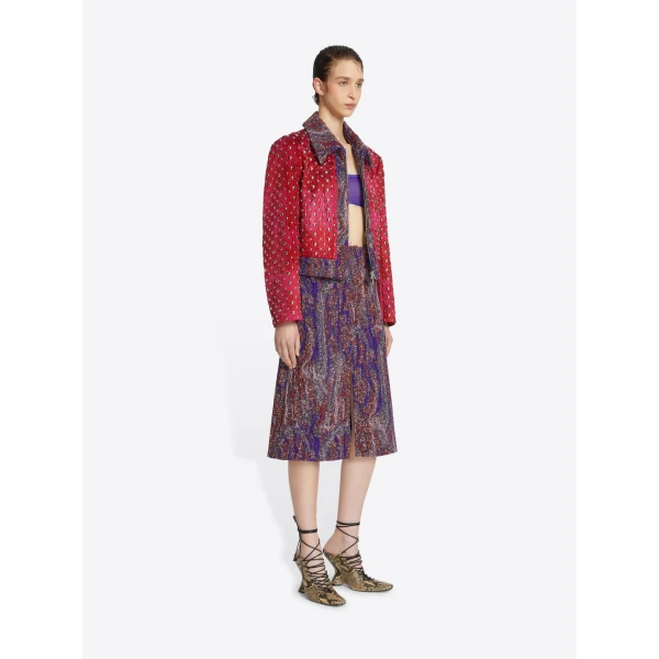 Dries Van Noten Jacquard skirt, view 3