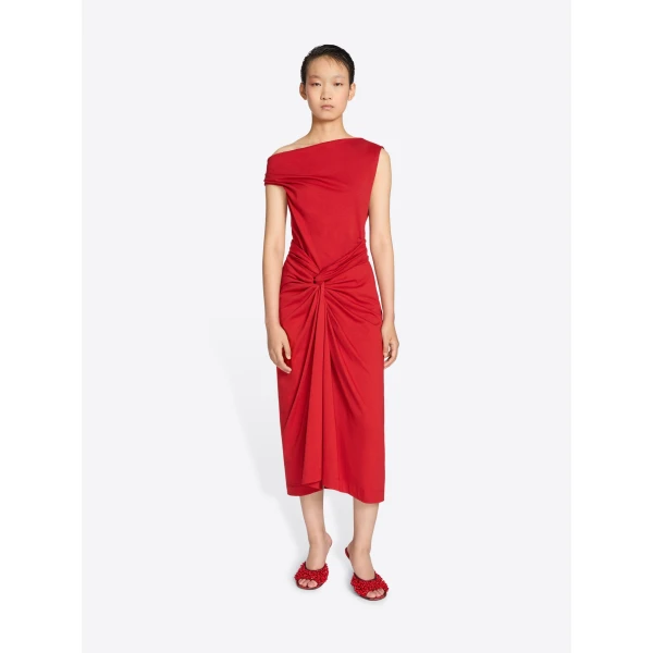 Dries Van Noten Knotted jersey skirt, view 2
