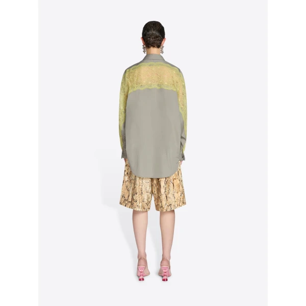 Dries Van Noten Lace cocoon shirt, view 4