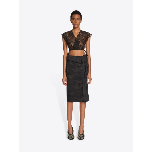 Dries Van Noten Lace crop top, view 2