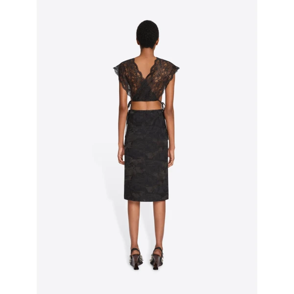 Dries Van Noten Lace crop top, view 4