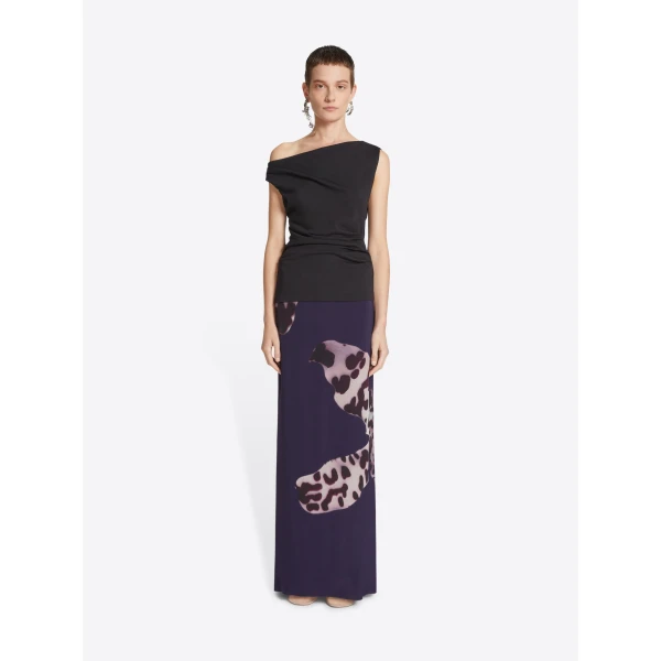 Dries Van Noten Long draped skirt, view 2