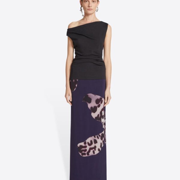 with placed Leopard Orchid print.
