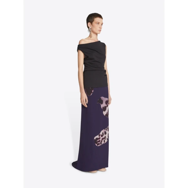 Dries Van Noten Long draped skirt, view 3