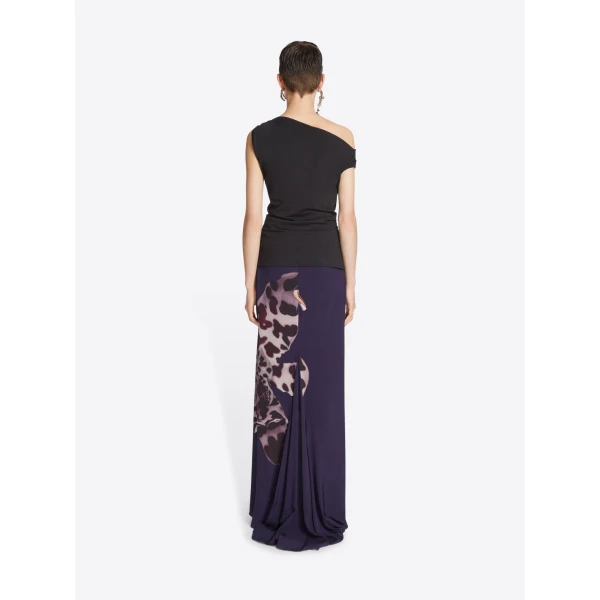 Dries Van Noten Long draped skirt, view 4