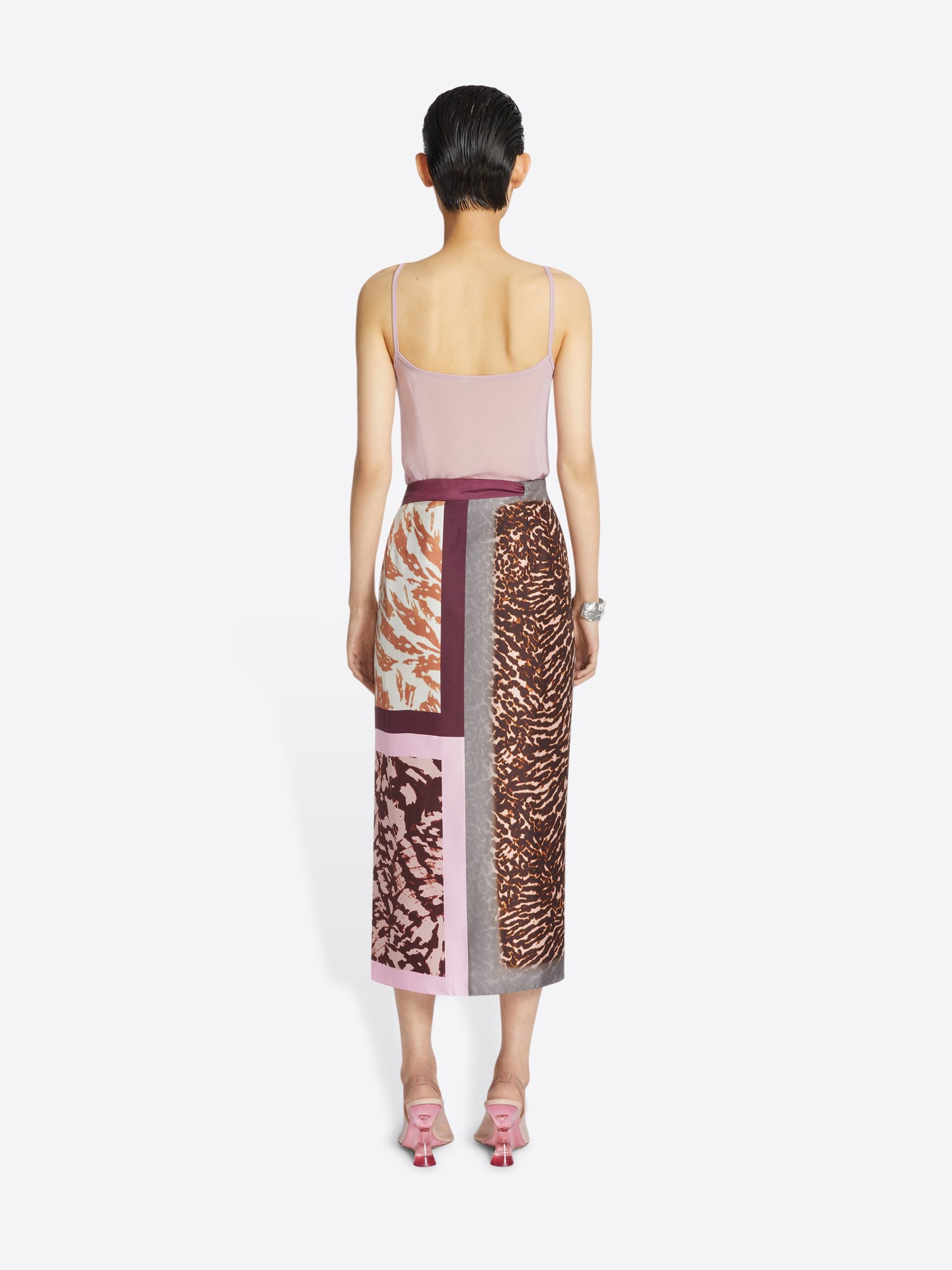 DRIES VAN NOTEN 2000's lurex skirt