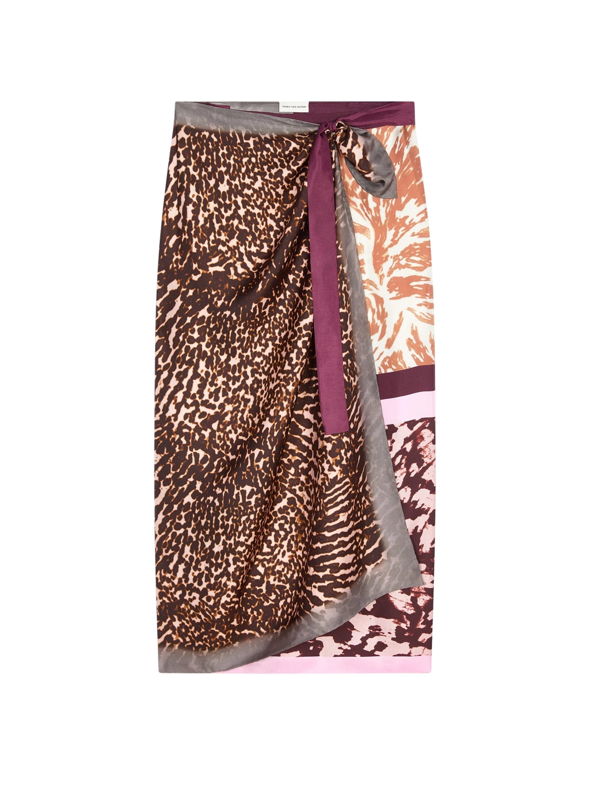 Long wrap scarf-skirt