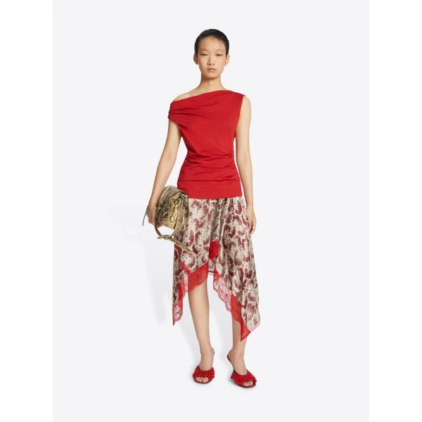 Dries Van Noten Off-shoulder jersey top, view 2