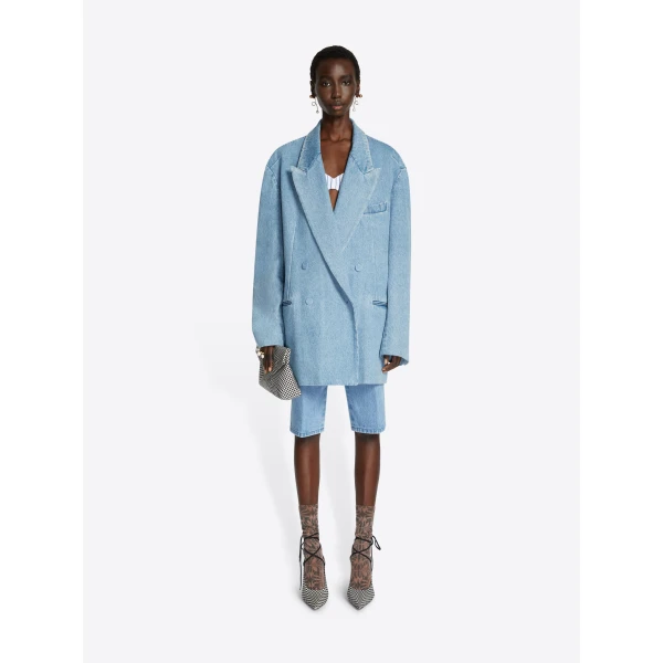 Dries Van Noten Oversized denim blazer, view 2