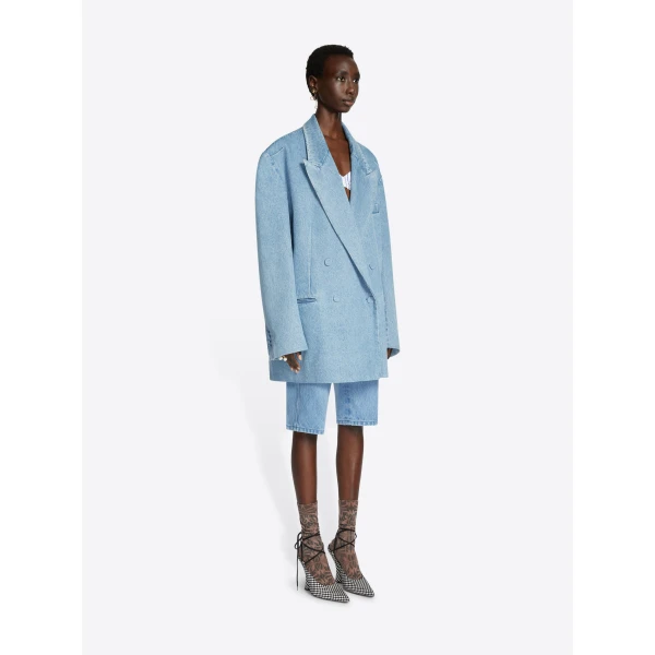 Dries Van Noten Oversized denim blazer, view 3
