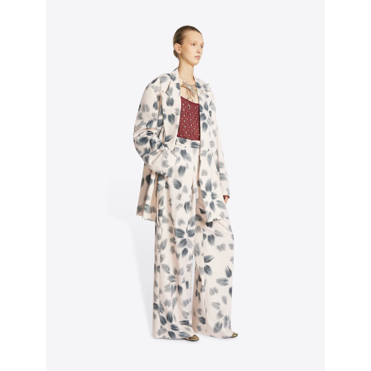 Oversized printed blazer - Image 3