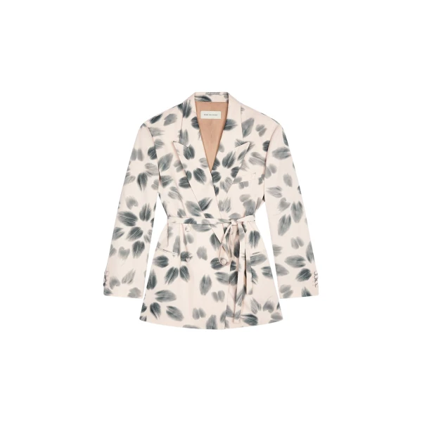 Oversized printed blazer