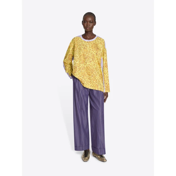 Dries Van Noten Printed contrast tee Top, view 2