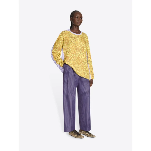 Dries Van Noten Printed contrast tee Top, view 3