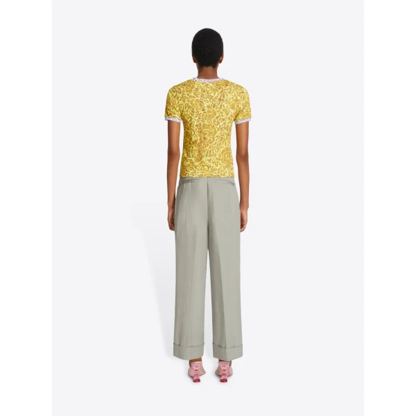Dries Van Noten Printed contrast tee Top, view 4