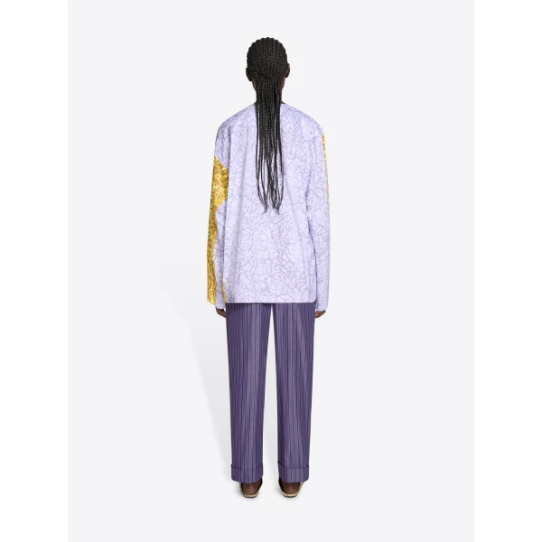 Dries Van Noten Printed contrast tee Top, view 4