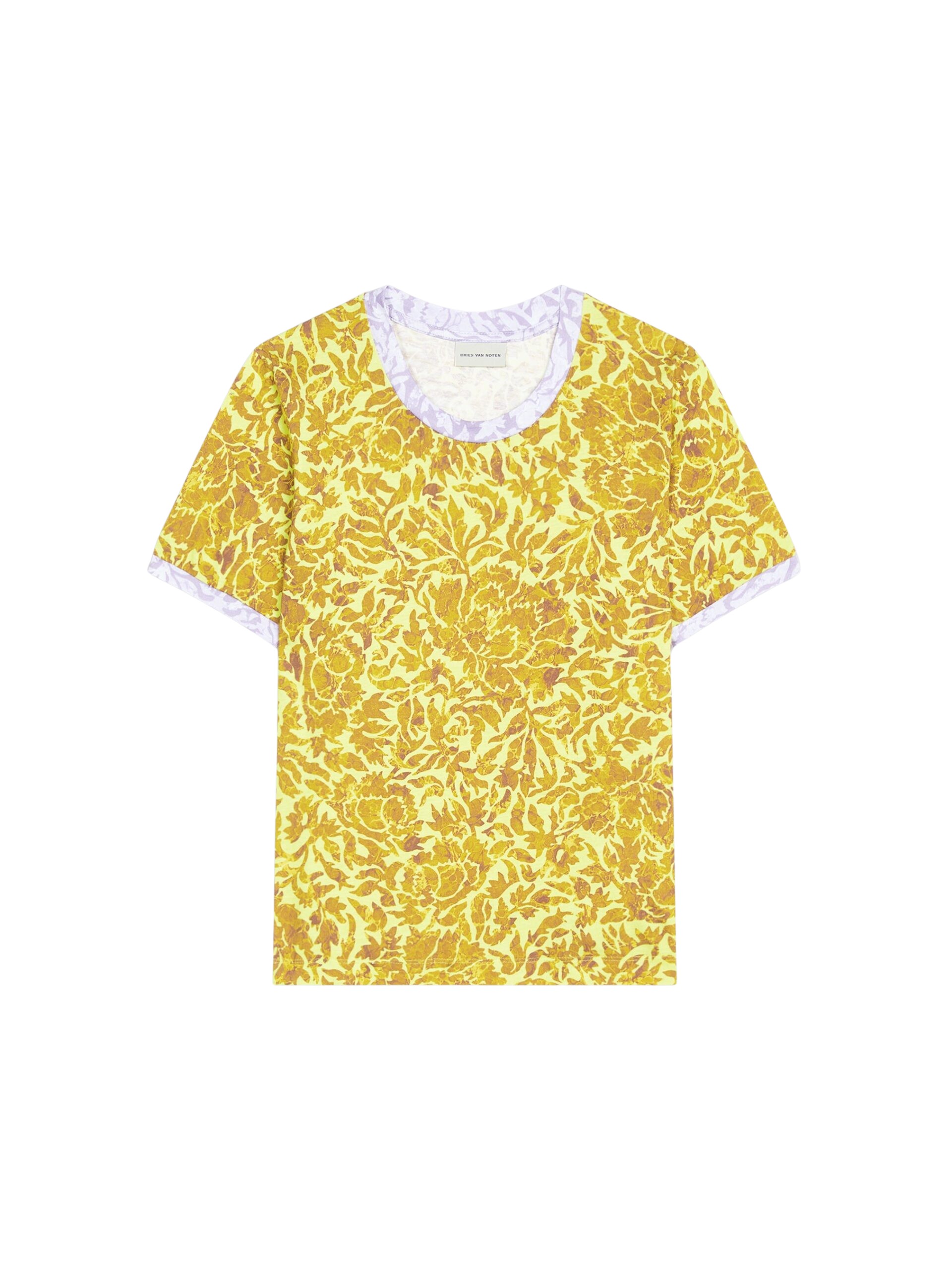 Dries Van Noten Printed contrast tee Top