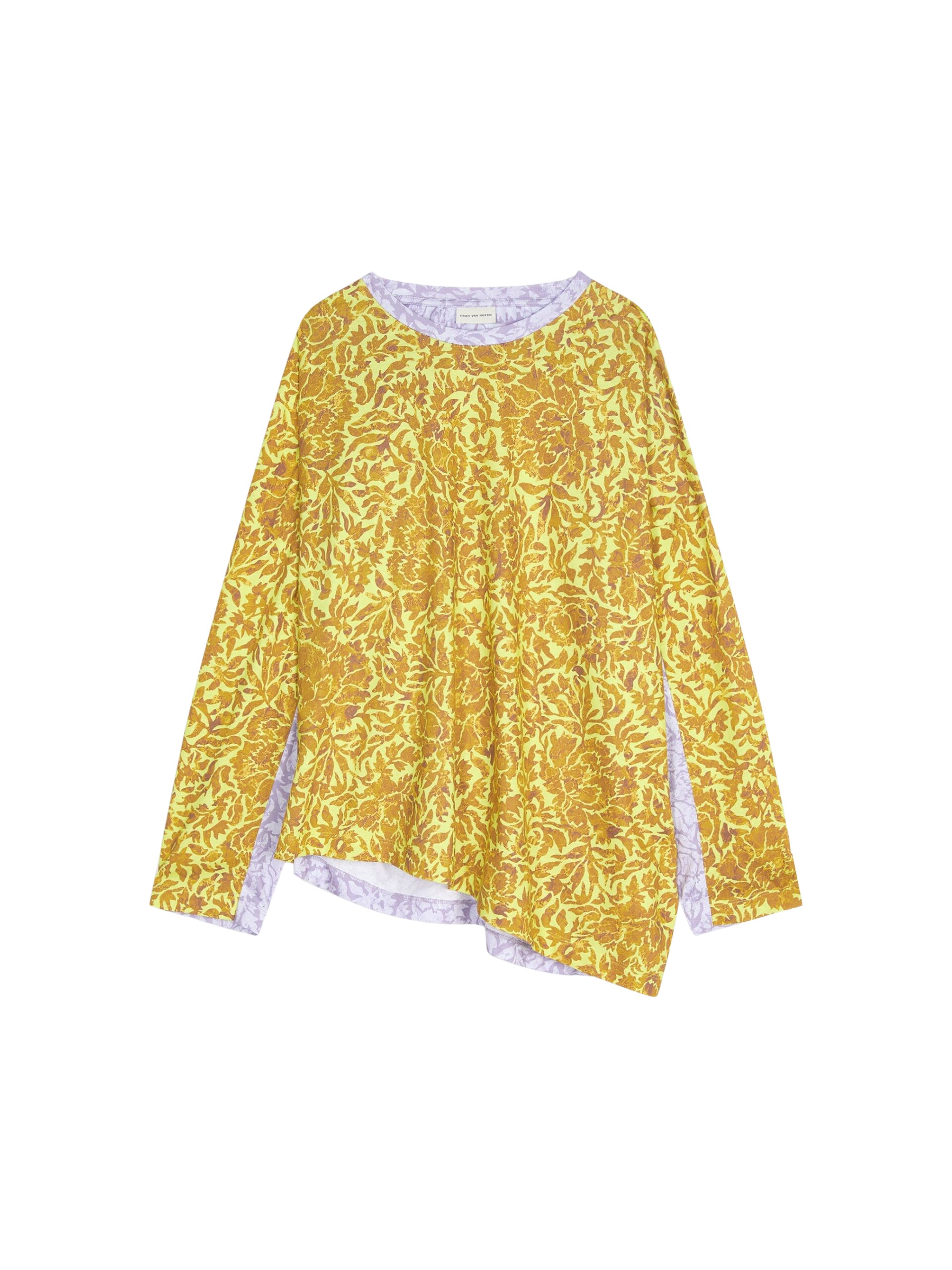 Dries Van Noten Printed contrast tee Top