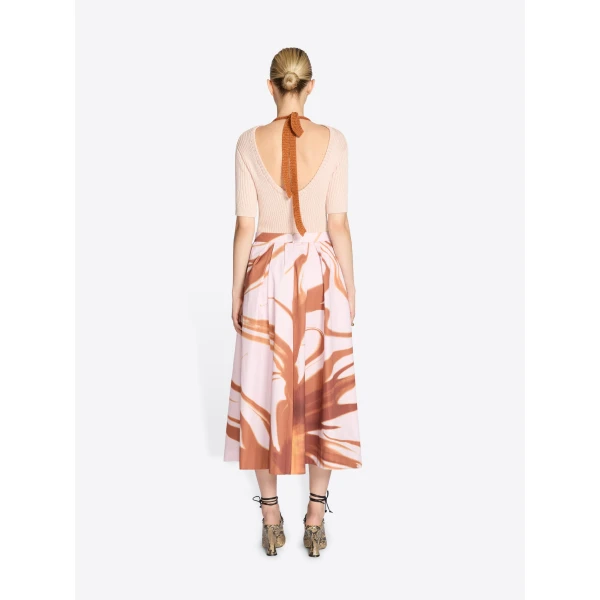 Dries Van Noten Printed cotton skirt, view 4