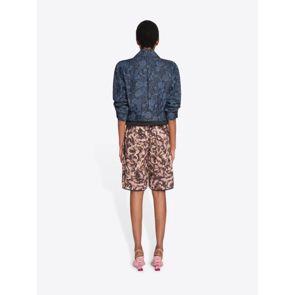 Dries Van Noten Printed denim jacket, view 4