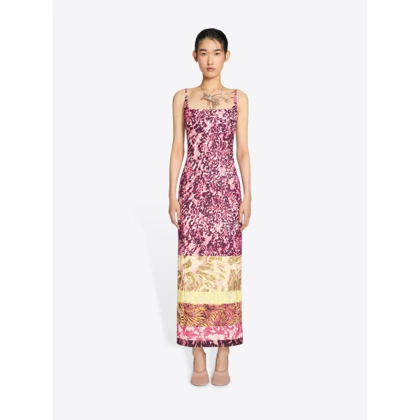 Dries Van Noten Printed fitted dress, view 2