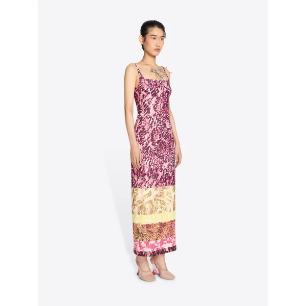 Dries Van Noten Printed fitted dress, view 3