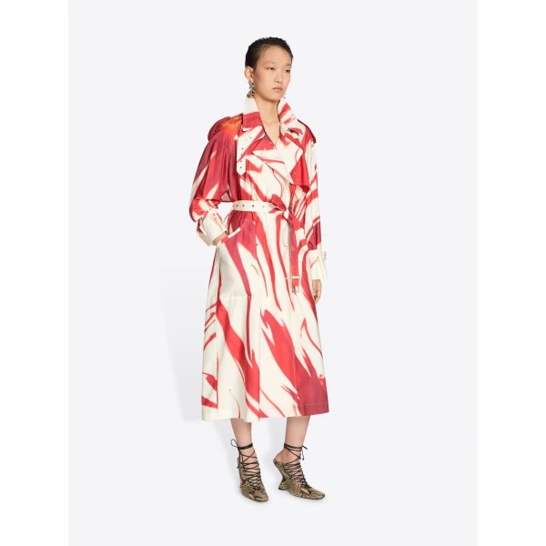 Printed trench coat - Image 3