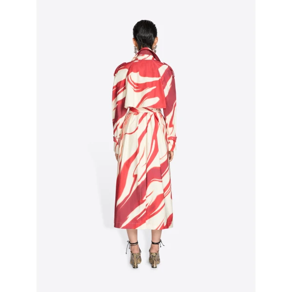 Printed trench coat - Image 4