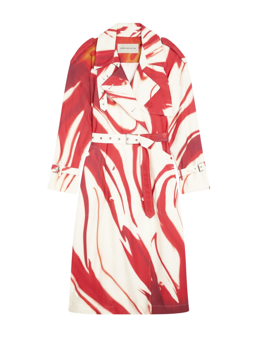 Printed trench coat - Image 1