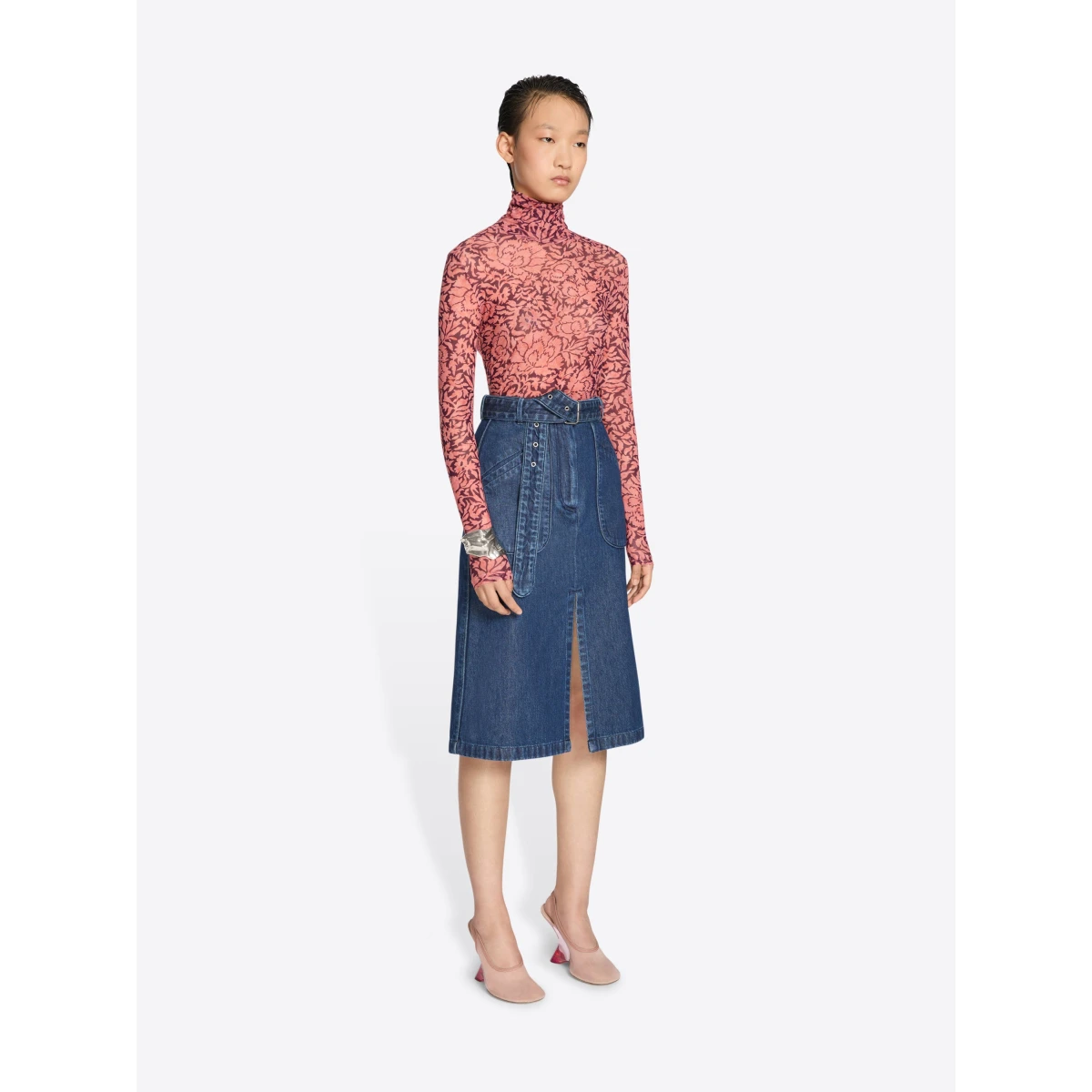 Printed turtleneck tee - Image 3