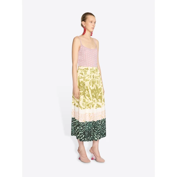 Printed viscose skirt - Image 3