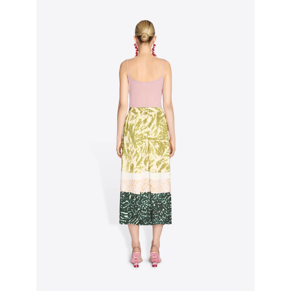 Printed viscose skirt - Image 4