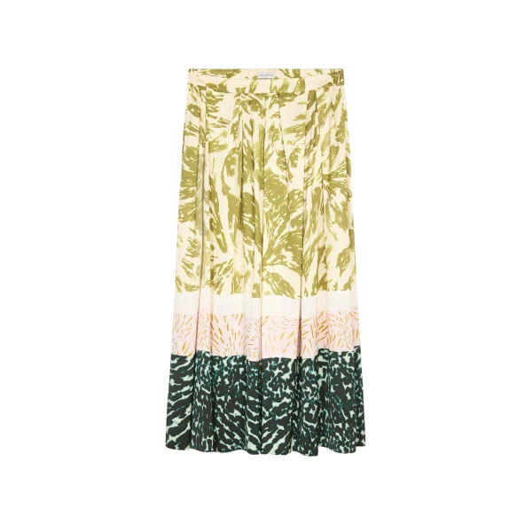 Printed viscose skirt