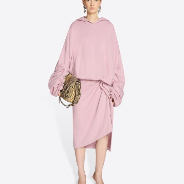 with ruffle details.