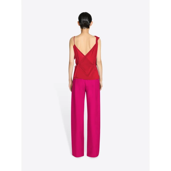 Dries Van Noten Ruffled silk top, view 4