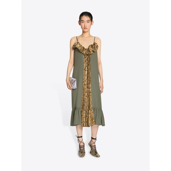 Dries Van Noten Ruffled slip dress, view 2