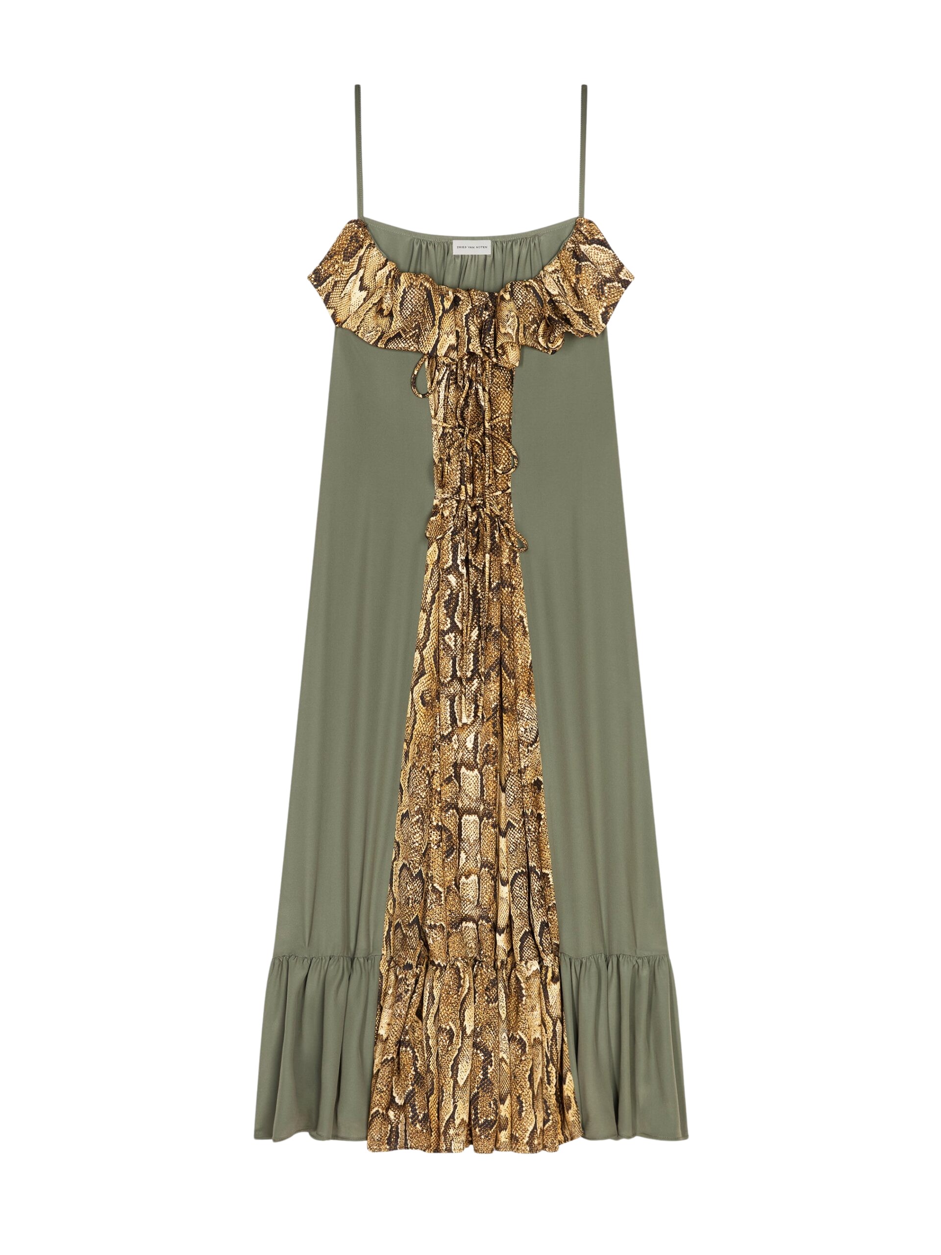 Dries Van Noten Ruffled slip dress