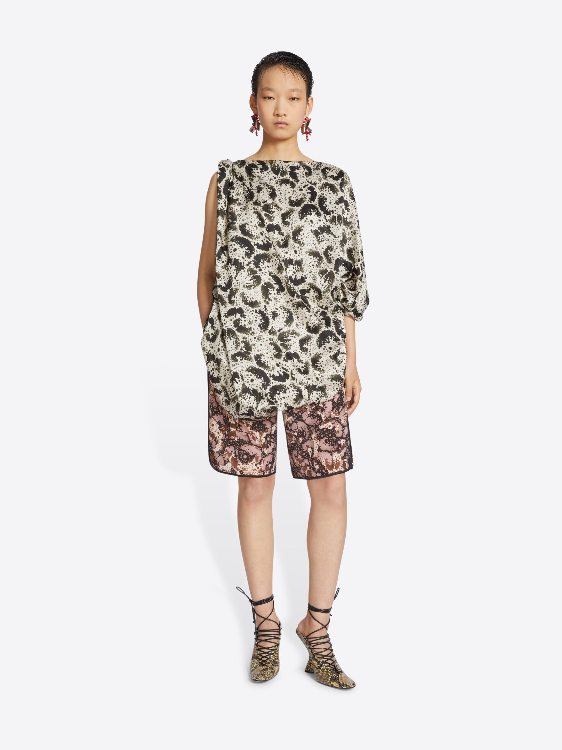 DRIES VAN NOTEN silk front top