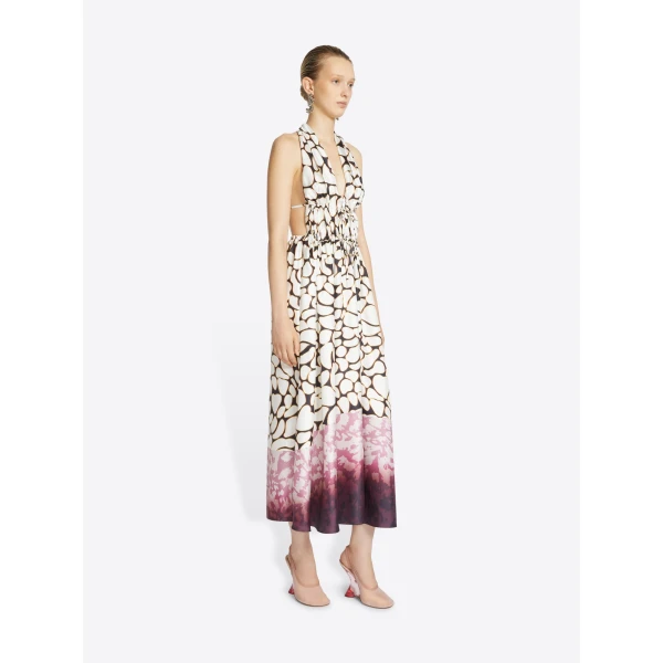 Dries Van Noten Silk halter dress, view 3