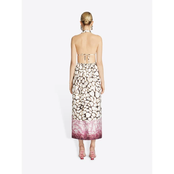 Dries Van Noten Silk halter dress, view 4