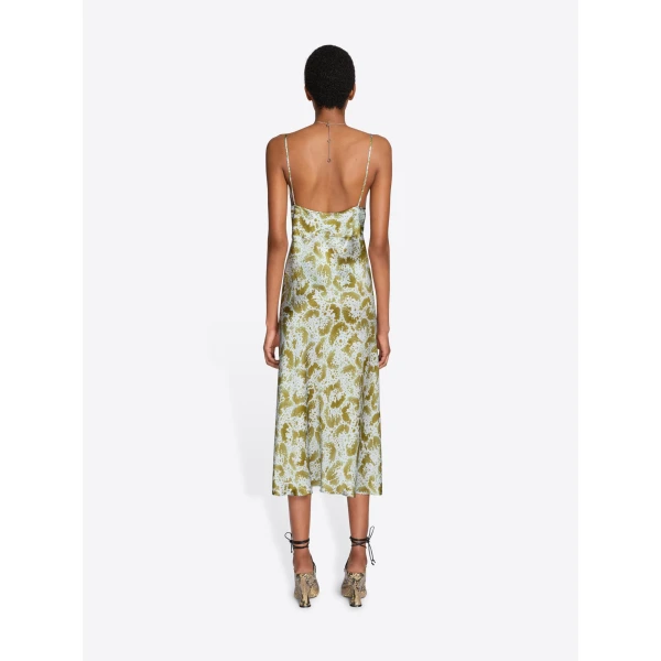Dries Van Noten Silk slip dress, view 4