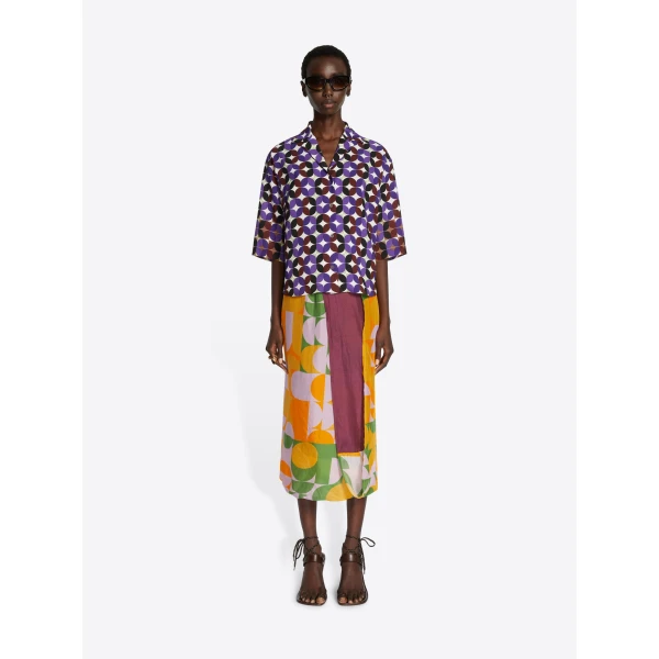 Dries Van Noten Silk wrap skirt, view 2
